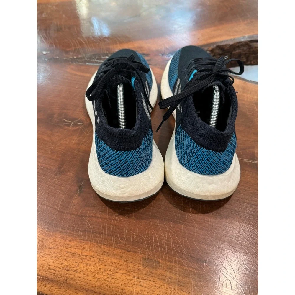 Adidas Pureboost  Cushioning Men's Running Shoes Size‎ 10.5 – Black/Blue